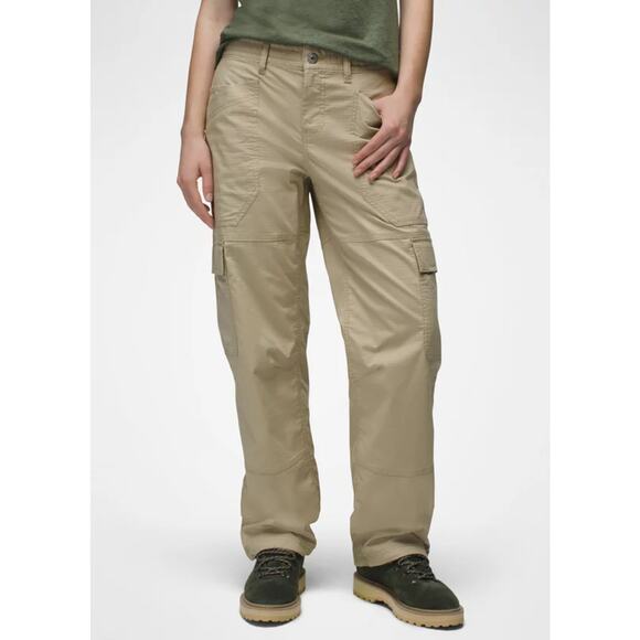 Prana Palisades Ripstop Utility Pant Women 10 Sandstone 29" Relaxed Straight Leg - Picture 1 of 13